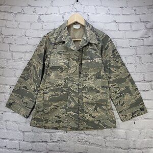 US Airforce Jacket Womens Sz XS 4 Utility Camo Coat Military Issued